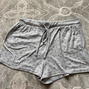 Cheetah print lounge shorts